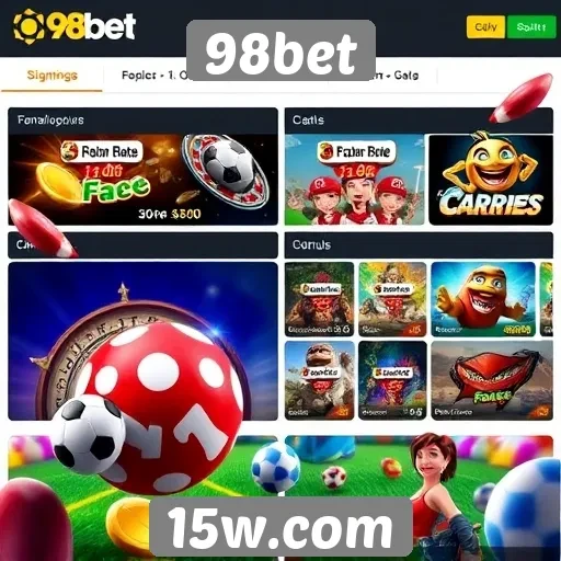 Explore as opções de jogos disponíveis no 98bet