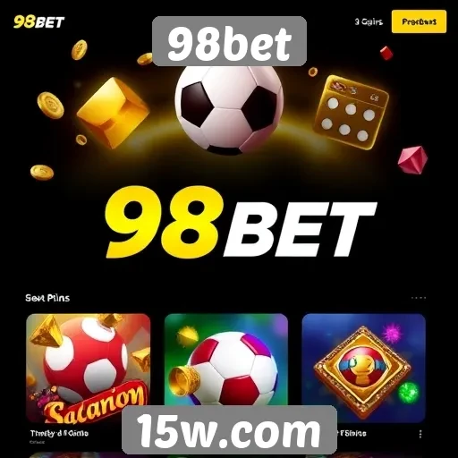 Variedade de jogos disponíveis na 98bet